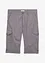 Lange cargo bermuda met linnen, regular fit, bonprix