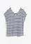Linnen shirt met vleermuismouwen en V-hals, bonprix
