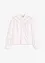 Blouse met linnen en gehaakte inzetstukken, bonprix
