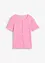 T-shirt met structuur en knopen, bonprix