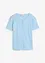 T-shirt met structuur en knopen, bonprix