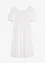 Midi jurk met pofmouwen en gesmokt detail, bonprix