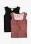 Top in een katoenmix (set van 2), bonprix
