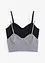 Cropped top van puur biologisch katoen ( 2-dlg. dubbelpak set), bonprix