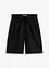 Twill short met ceintuur, bonprix