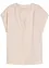 Soepelvallende, satijnen blouse met oversized schouders, bonprix