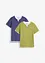 2-in-1 shirt, korte mouw (set van 2), bonprix