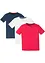 Basic T-shirt (set van 3) met biologisch katoen, bonprix