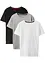 Basic T-shirt (set van 3) met biologisch katoen, bonprix