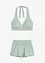 Bikini en zwemshort met gerecycled polyamide (3-dlg. set), bonprix