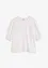 Shirt met broderie anglaise en volants, bonprix