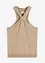 Gebreide haltertop van zachte viscose, bonprix
