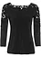 Shirt met gehaakte details, 3/4 mouw, bonprix