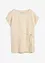 Shirt van linnen met geweven afwerking, bonprix