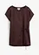 Shirt van linnen met geweven afwerking, bonprix