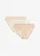 High leg maxislip (set van 3) met gerecyclede kant, bonprix