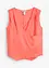 Linnen blousetop in wikkellook, bonprix