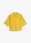 Cropped overhemdblouse met zijde, bonprix
