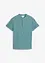 Shirt met korte mouwen en opstaande kraag van zachte mousseline, bonprix