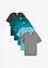 T-shirt met V-hals (set van 5), bonprix