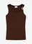 Geribde top met decoratieve gesp, bonprix