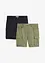 Stretch cargo bermuda (set van 2), regular fit, bonprix