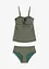 Tankini (2-dlg. set) met gouddraad, bonprix
