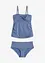 Tankini (2-dlg. set) met gouddraad, bonprix