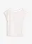 Shirt met passen van satijn, bonprix
