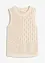 Gebreide ajour top met lurex, bonprix