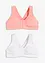 Bh zonder beugels  met voorsluiting (set van 2), bonprix