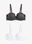Balconette bh met sierlijk kant (set van 2), bonprix