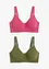 T-shirt bh zonder beugels met katoen (set van 2), bonprix