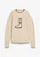 Fijn gebreide trui met oversized schouders, bonprix