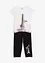 Meisjes shirt en 3/4 legging (2-dlg. set) met biologisch katoen, bonprix