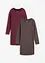 Jersey jurk (set van 2), bonprix