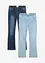 Instapjeans (set van 2), mid waist, bonprix