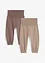 Gebreide baby broek in een katoenmix (set van 2), bonprix