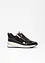 Stijlvolle sneakers van Tamaris met een glitter bovenwerk en slangen- en laklook details., Tamaris