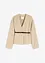 Oversized blazer met riem in wollook, gewatteerd, bonprix