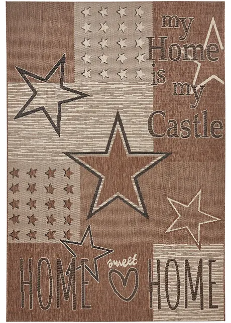 Binnen- en buitenkleed met sterren en statement, bpc living bonprix collection