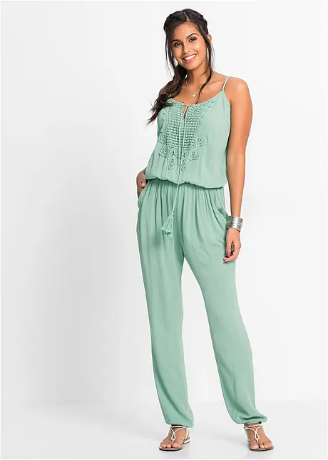 Jumpsuit met kant, bonprix