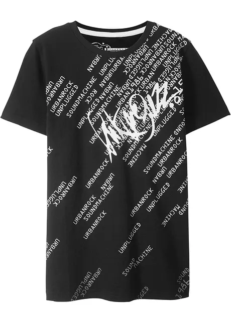 Jongens T-shirt slim fit van biologisch katoen, bonprix