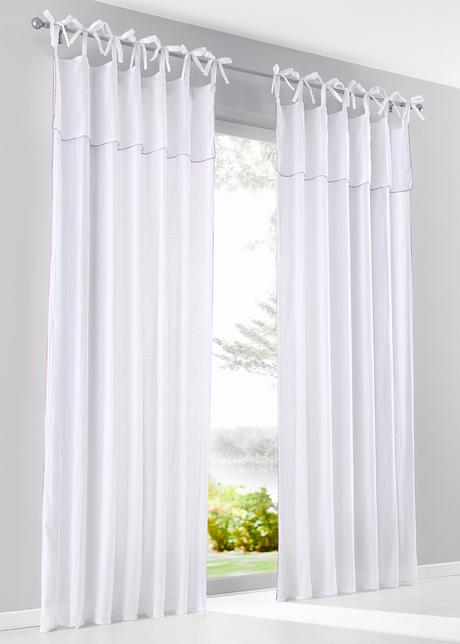 Gordijn «Evelyn» (1 stuk) wit/pink - bpc living koop online ... Gordijn «Evelyn» (1 stuk) wit/pink - bpc living koop online ...