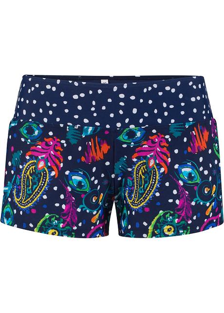 zwembroek blauw gedessineerd - dames - - bonprix-fl.be