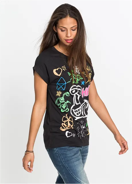 T-shirt met print, bonprix