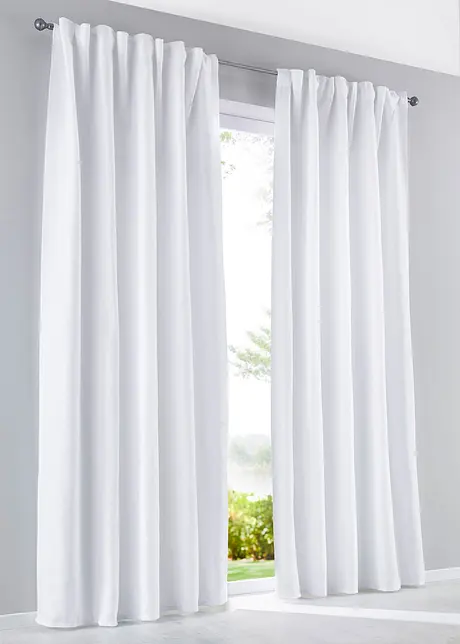 Microvezel gordijn (2 stuks), bonprix