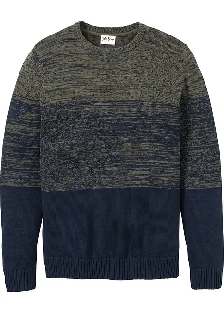 Gebreide trui comfort fit van katoen, bonprix