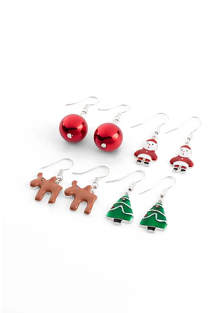 Oorbellen «Christmas» (4 paar), bonprix