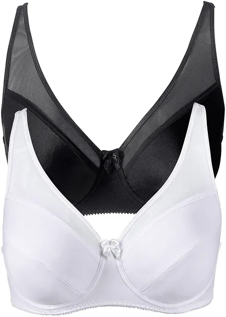 Beugel bh met mesh (set van 2), bonprix